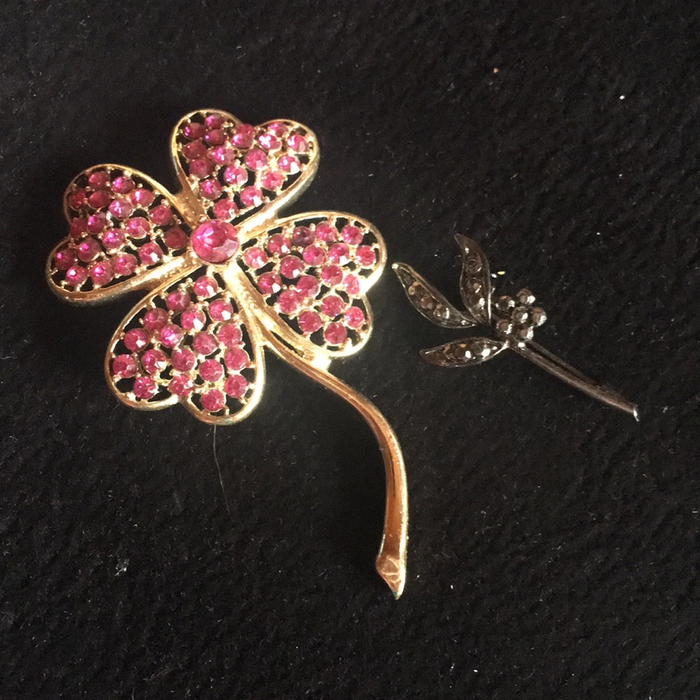 Sarah Coventry Four Leaf Clover Pin and More